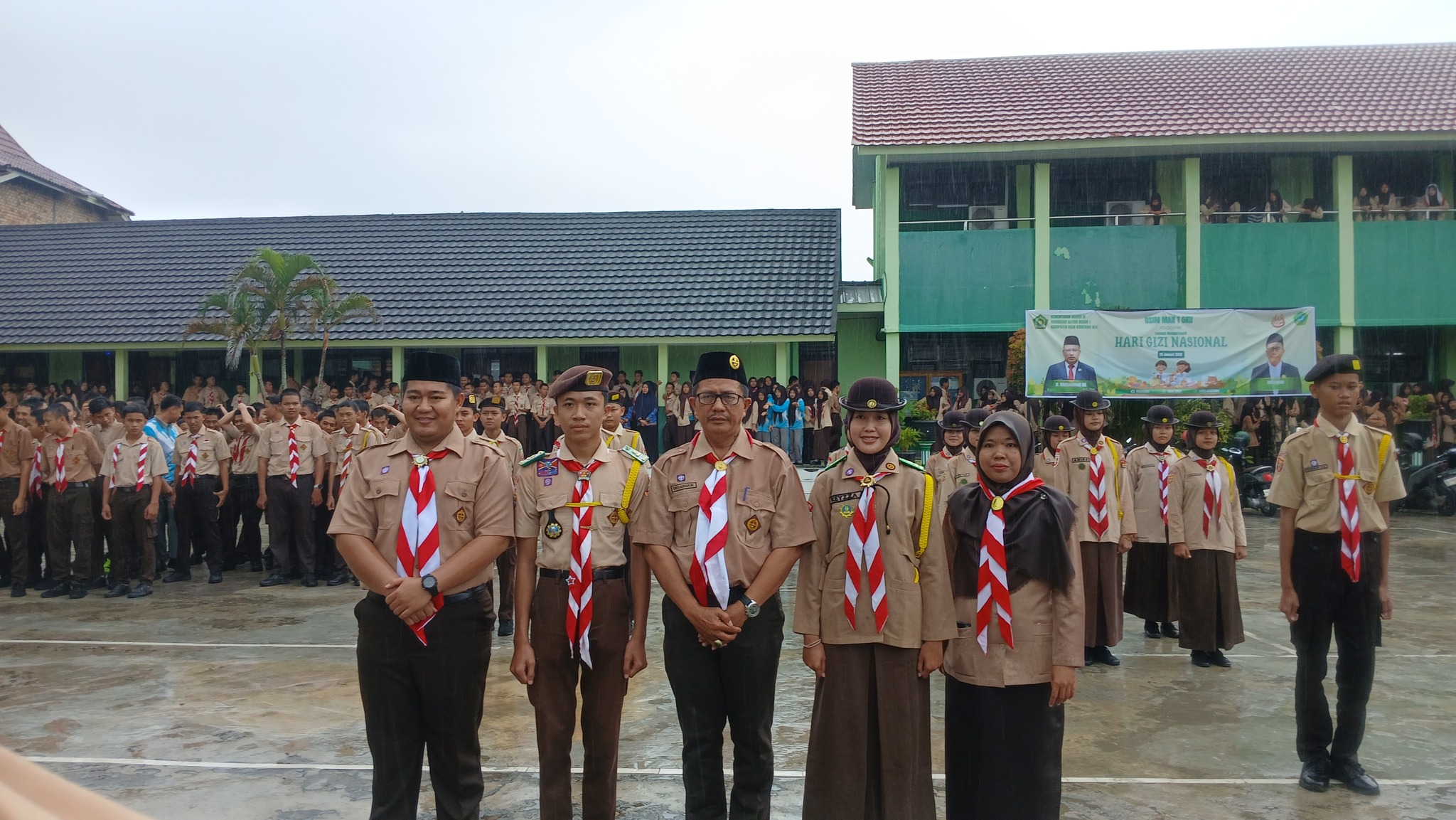 Pelantikan Bantara Pramuka MAN 1 OKU Gugus Depan 0174/0175 Berlangsung Khidmat