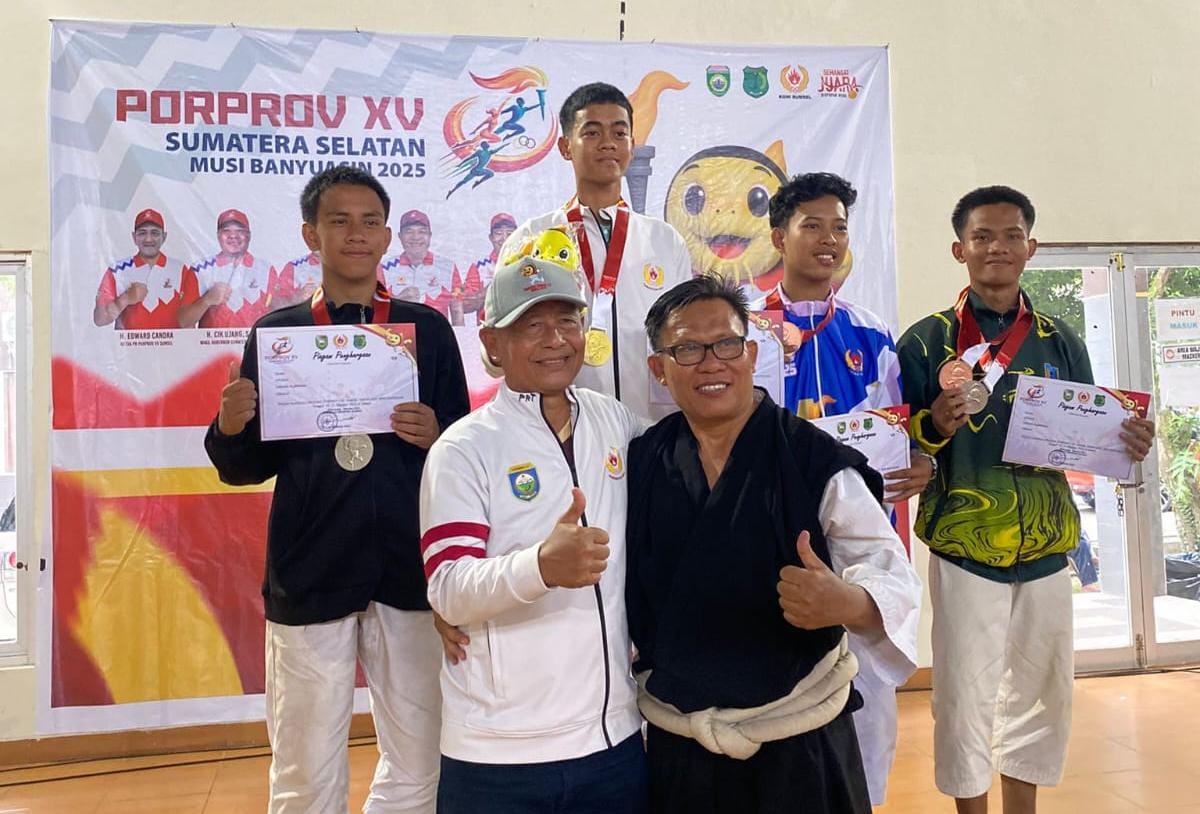 Gilang Praniaga Putra Sumbang Emas dan Perak untuk MAN 1 OKU di Ajang PORPROV XV Sumsel